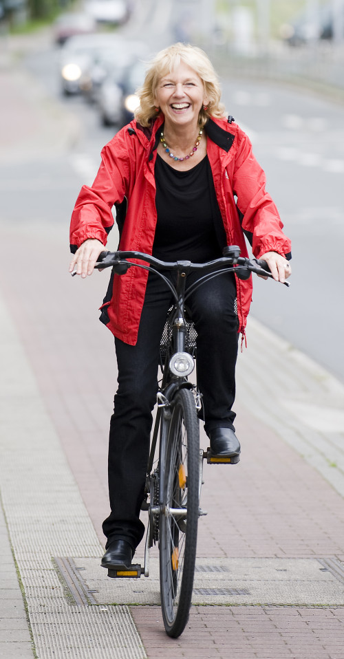 Monika Gärtner-Engel Immer mit dem Fahrrad unterwegs