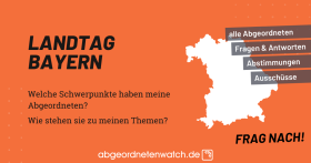 Previewbild für das Frageportal zum Bayerischen Parlament