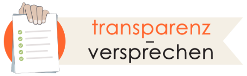 Transparenz-Versprechen Logo
