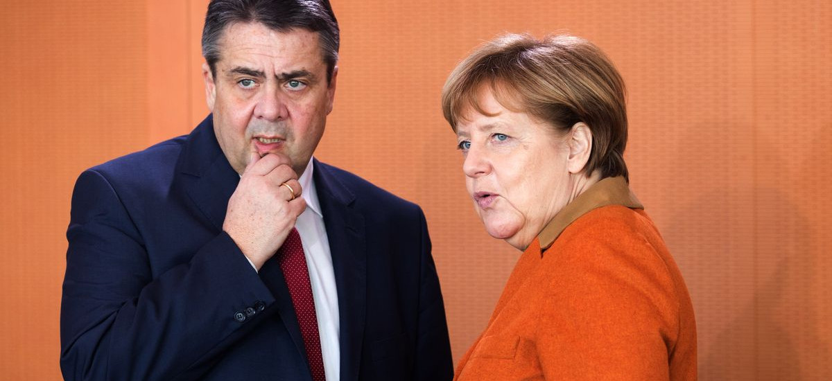 Sigmar Gabriel und Angela Merkel