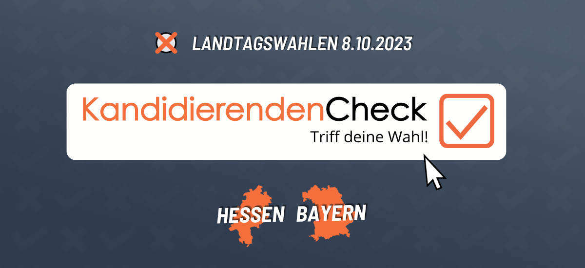 Start Kandidierendencheck in Hessen und Bayern