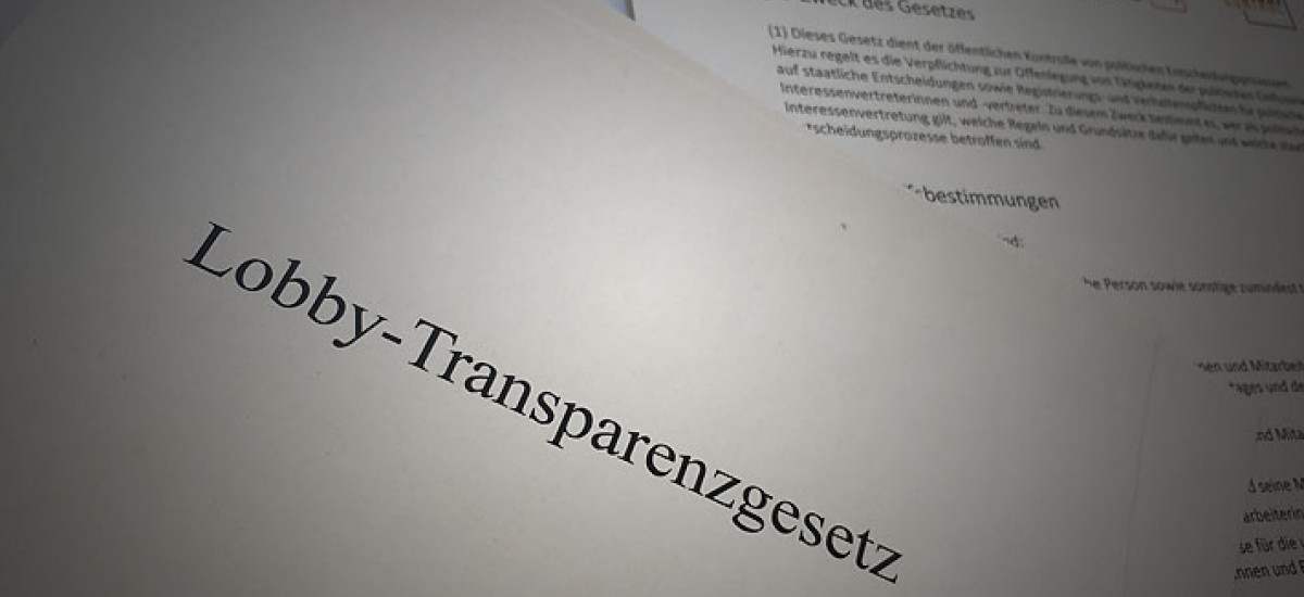 Gesetzentwurf Lobbyregister