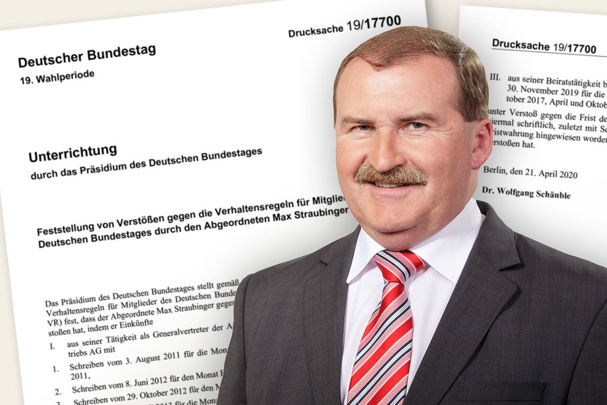 Max Straubinger (CSU), Rüge durch den Bundestagspräsidenten