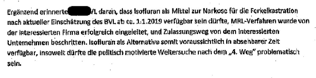 Aktennotiz: "Insofern dürfte die politisch motivierte Weitersuche nach dem 4. Weg problematisch sein""