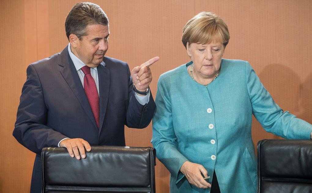 Sigmar Gabriel bei Kabinettssitzung