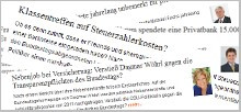 Screenshot von Blogartikeln