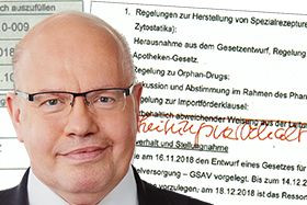 Altmaier, Ausriss aus Akte