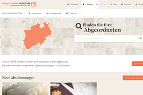 Screenshot abgeordnetenwatch.de Screenshot abgeordnetenwatch.de