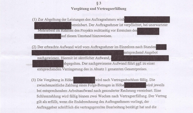 Ausschnitt Vertrag Freshfields zur Bankenrettung