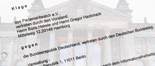 Ausriss Klageschrift
