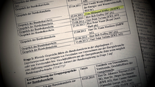 Foto von Liste mit Lobbykontakten
