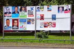Plakatwand zur Europawahl 2014 Plakatwand zur Europawahl 2014