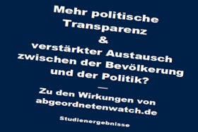 Titelseite von abgeordnetenwatch.de-Studie Titelseite von abgeordnetenwatch.de-Studie