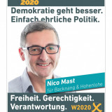 Nico Mast Wahlplakat Nico Mast