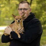 Heiko Janowski mit Hund