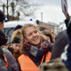 Ich auf einem Laufprotest zu einer Demo "Hand in Hand gegen Rechts"