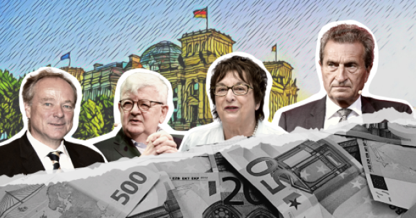 Dirk Niebel, Joschka Fischer, Brigitte Zypries, Günther Oettinger