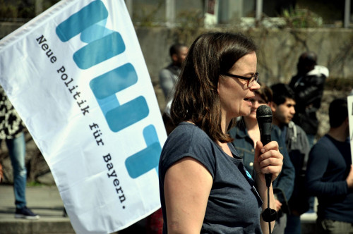 Ma-Lu Kunst Demo Ingolstadt gegen Abschiebelager April 2018