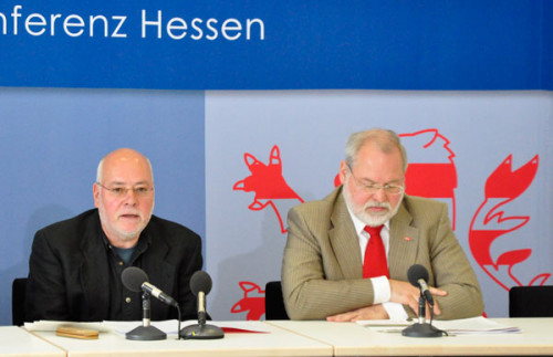 In der Landespressekonferenz bei der Vorstellung unserer Studie über die NS-Vergangenheit der Abgeordneten.