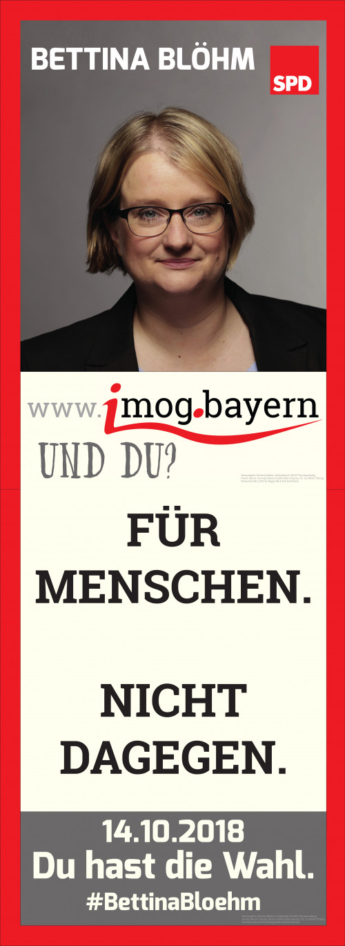 Wahlplakat "Für Menschen"