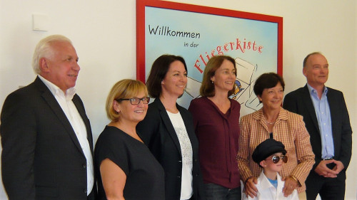 Besuch mit Katarina Barley der Kita Fliegerkiste in Biberach (Baden)