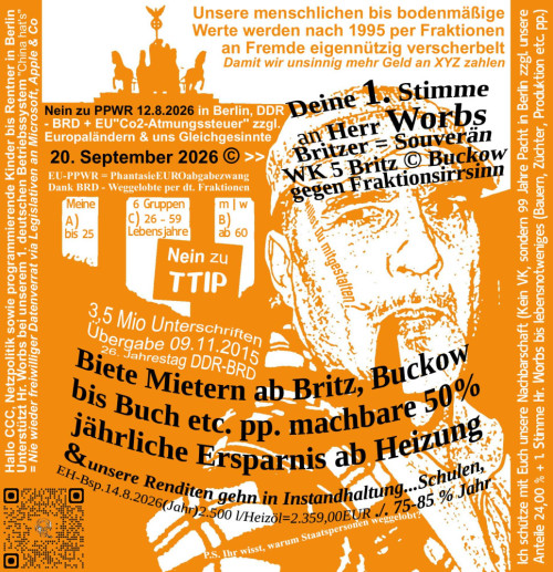 Nein zu PPWR bis Berliner-Steuergeldverbrennung