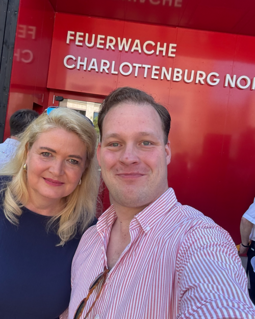 Mit unserer Bürgermeisterkandidatin Dr. Kristin Brinker bei der Eröffnung der sanierten Feuerwache Charlottenburg Nord
