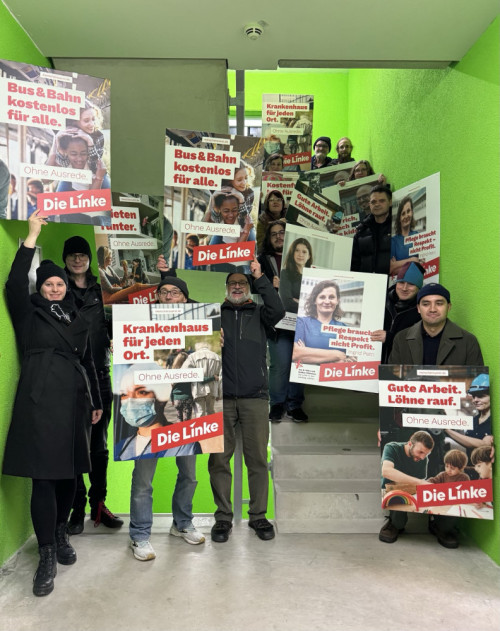 Mit diesem großartigen Team wurden drei Wahlbezirke versehen.