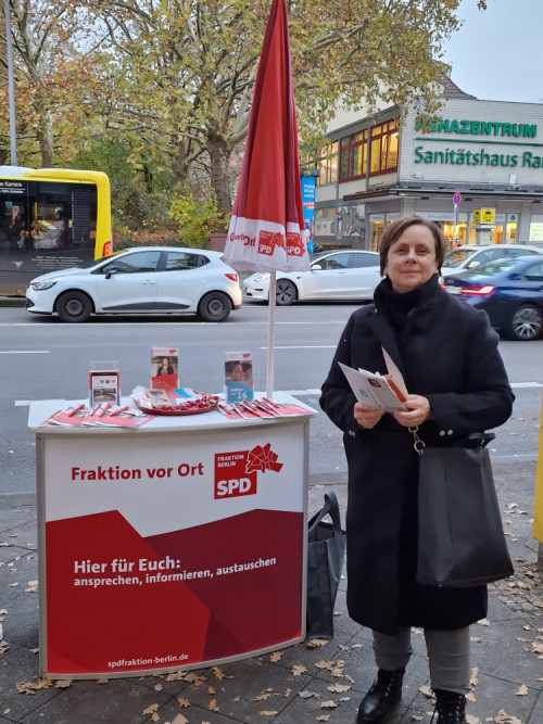 Wahlkreisarbeit am Infostand, auch ausserhalb vom Wahlkampf