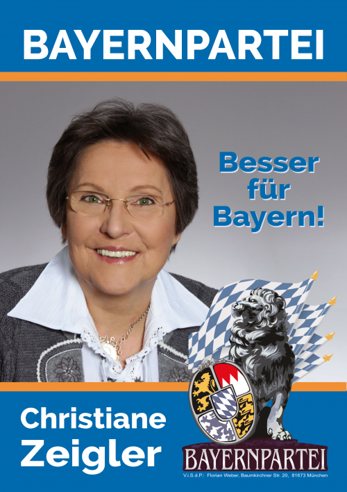 Wahl-Plakat Christiane Zeigler