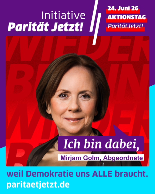 Parität ist ein Kernziel der Gleichstellungsarbeiz