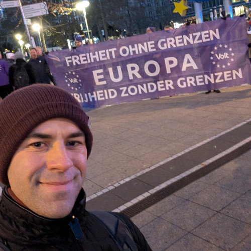 Straßenzug für ein geeintes Europa (Frankfurt 22.11.2025)