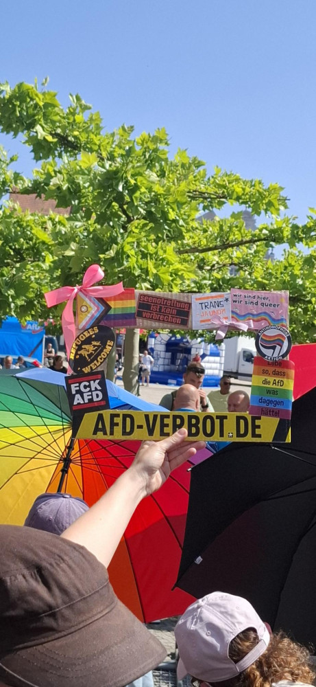 CSD in Eberswalde mit Gegenprotest