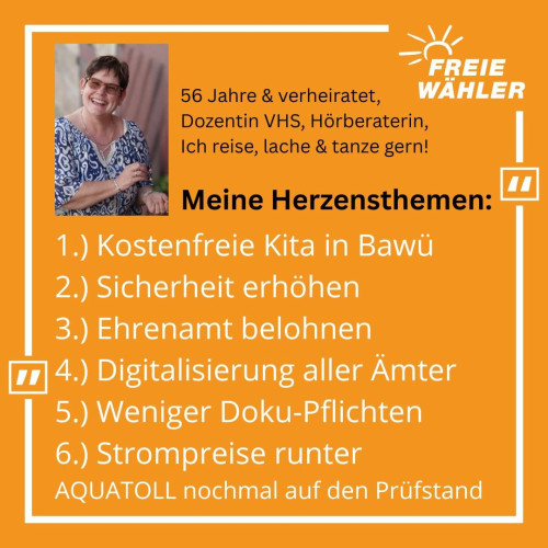 Das sind meine Herzensthemen für den Wahlkreis Neckarsulm