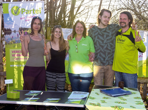 Markus Streck, V-Partei³ Mittelfranken bei der Frühjahrslust 2018