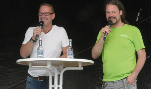 Markus Streck, V-Partei³ Mittelfranken bei V18 / Podiumsdiskussion