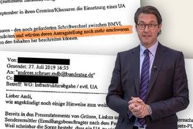 Minister Scheuer, interne Mail Minister Scheuer, interne Mail