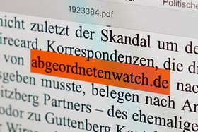 Erwähnung von abgeordnetenwatch.de in Bundestagsdrucksache