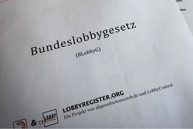 Foto Gesetzentwurf Bundeslobbygesetz