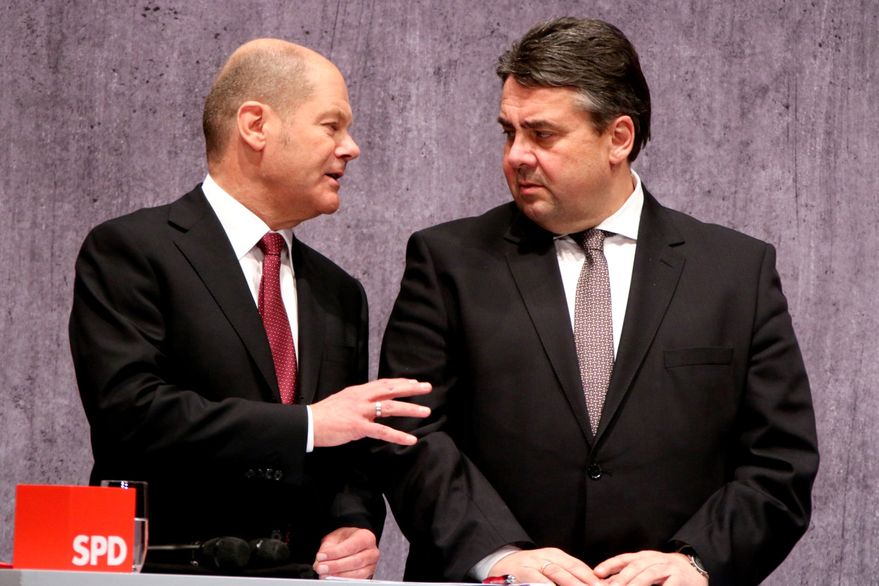 Olaf Scholz und Sigmar Gabriel