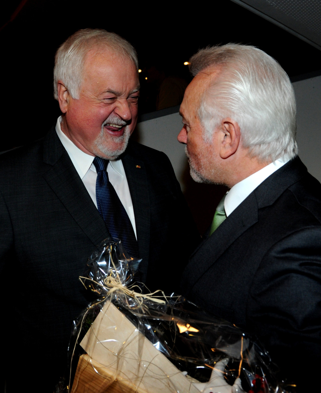 Peter Harry Carstensen und Wolfgang Kubicki begrüßen sich (2013)