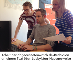 Foto: Redaktion bei der Arbeit