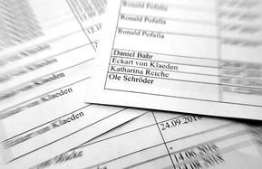 Liste Lobbykontakte von Ex-Minister:innen (Ausriss) Liste Lobbykontakte von Ex-Minister:innen (Ausriss)